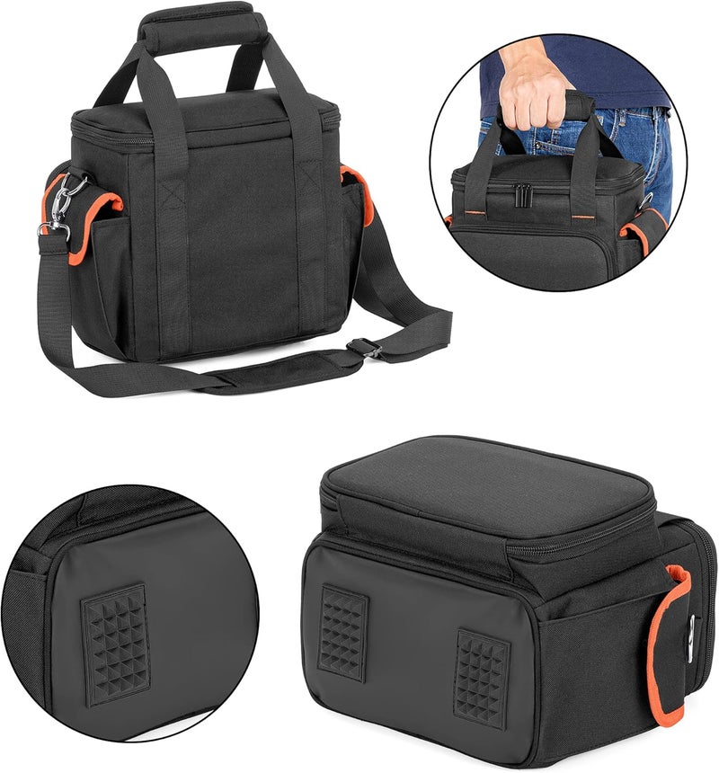 Trunab Carrying Case Compatible with Jackery Portable Power Station Explorer 160/240/300, Storage Bag with Waterproof Bottom and Front Pockets for Charging Cable and Accessories - Image 3